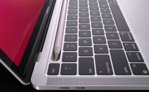 Concept MacBook Pro thu nhỏ TouchBar làm khay chứa Apple Pencil