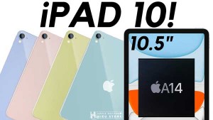 Tin đồn về iPad Gen 10: thiết kế phẳng, USB-C, dùng chip A14