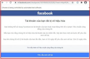 Nhiều tài khoản Facebook bị vô hiệu hoá tại Việt Nam