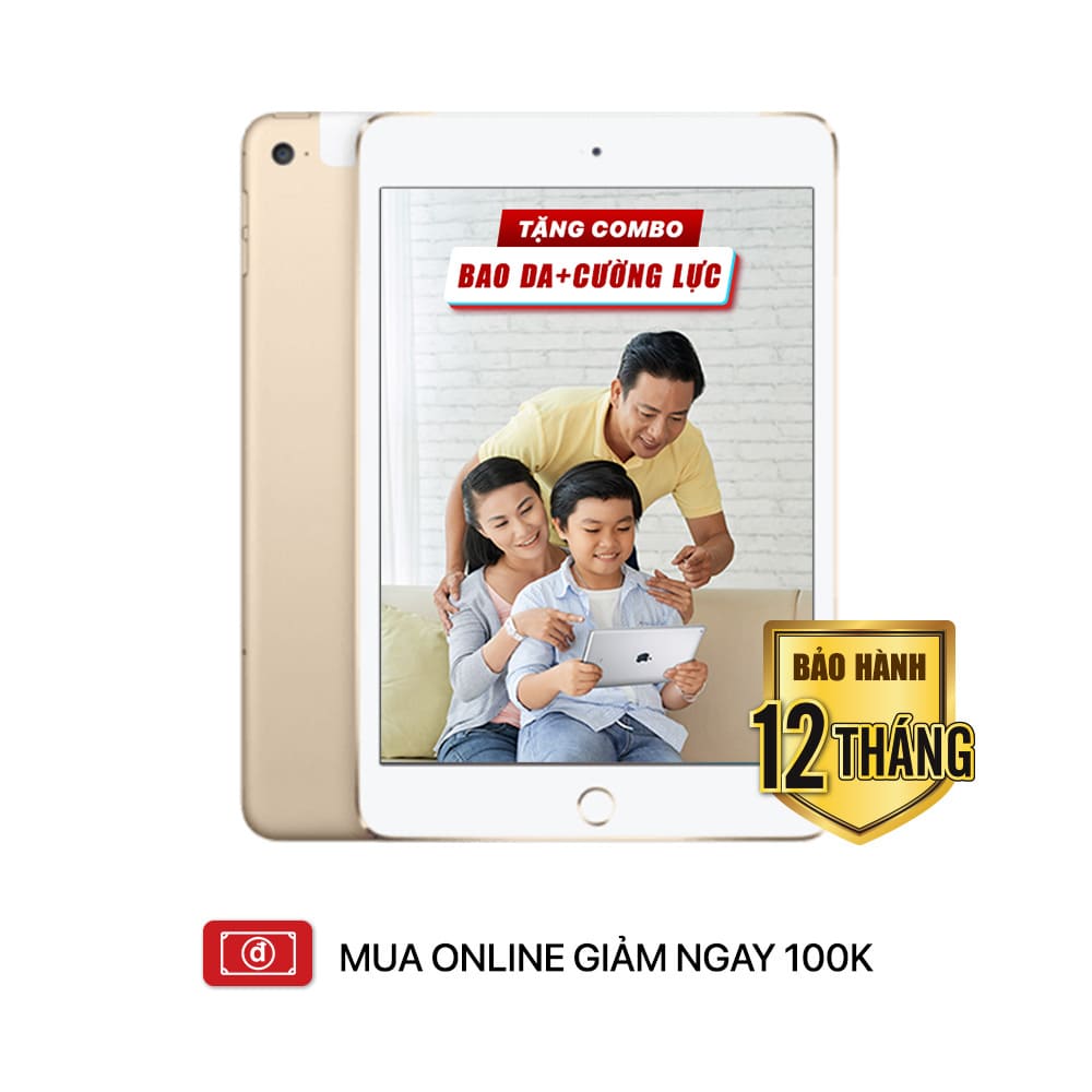 iPad Mini 4 - 16GB (WIFI + 4G) | Chính Hãng Biên Hoà